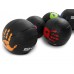 Медбол Generation Fitness FF42C1C-3kg, 3 кг, чорний-жовтий, код: 522831-AX