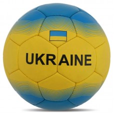 М"яч футбольний Ballonstar Ukraine №5 PU, жовтий-синій, код: FB-8556-S52