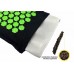 Масажний килимок EasyFit AcuRelax з голками (аплікатор Кузнєцова), чорно-зелений, код: EF-2710-BG-EF