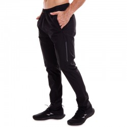 Штани спортивні чоловічі прямі Lidong XL, зріст 170-175, чорний, код: LD-9505_XLBK