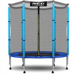 Батут Neo-Sport з зовнішньою сіткою 4,5 футів 140 см, синій, код: NS-04Z200F-IN