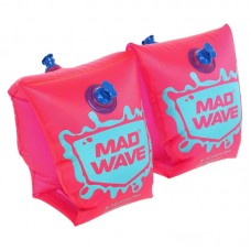 Нарукавники для плавання дитячі надувні MadWave 2шт, 6-12 років, рожевий, код: M075603_6-12P Нарукавники для плавання дитячі надувні MadWave 2шт, 6-12 років, рожевий, код: M075603_6-12P
