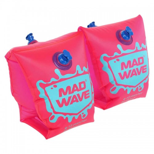 Нарукавники для плавання дитячі надувні MadWave 2шт, 6-12 років, рожевий, код: M075603_6-12P Нарукавники для плавання дитячі надувні MadWave 2шт, 6-12 років, рожевий, код: M075603_6-12P