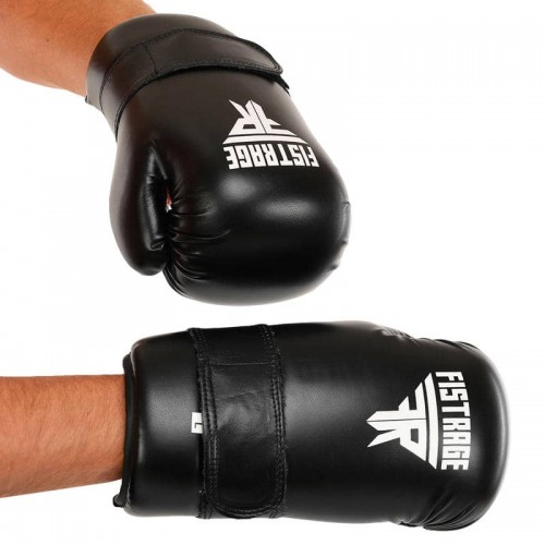 Рукавички тренувальні закритого типу для тхеквондо карате Fistrage розмір L, чорний, код: VL-5823_LBK