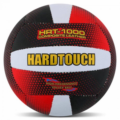 М"яч волейбольний Composite Leather Hard Touch №5, червоний-чорний, код: VB-4049_R