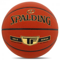 М"яч баскетбольний Spalding Composite Leather TF Gold №7, помаранчевий, код: 76857Z