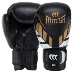 Рукавички боксерські Matsa Юніор 10 унцій, чорний, код: MA-7757_10BK