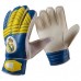 Воротарські рукавички PlayGame Latex Foam Realmadrid, синьо-жовтий, розмір 9, код: GGLG-RM9-WS