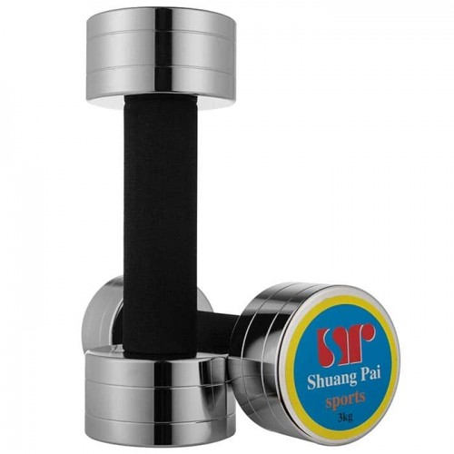 Гантель хром FitGo гриф-неопреновий захист, 1x3кг, код: 80019-3-WS Гантель хром FitGo гриф-неопреновий захист, 1x3кг, код: 80019-3-WS