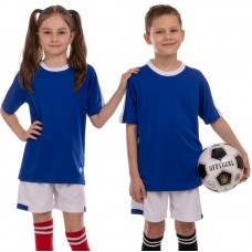 Форма футбольна підліткова PlayGame розмір 30, ріст 150, синій-білий, код: CO-2004B_30BLW-S52