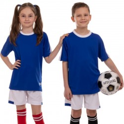 Форма футбольна підліткова PlayGame розмір 30, ріст 150, синій-білий, код: CO-2004B_30BLW-S52