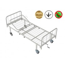 Ліжко медичне функціональне Атон КФ-2-МП-БМ-К125 з металевими бильцями і колесами 125 мм, код: 1582413263-A