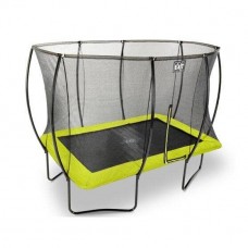 Батут Exit Silhouette з захисною сіткою прямокутний 2140х3050 мм зелений на ніжках, код: 12.93.70.40