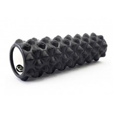 Масажний ролик EasyFit Grid Roller Extreme 450х140 мм чорний код: EF-2051-BK-EF