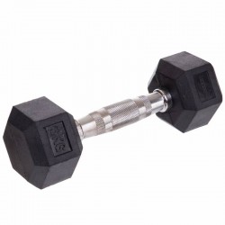 Гантель цільна шестигранна гексагональна Zelart 1х3 кг, код: TA-5159-3 Гантель цільна шестигранна гексагональна Zelart 1х3 кг, код: TA-5159-3