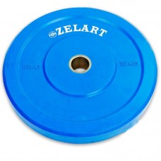 Бамперні диски для кроссфіта Zelart Z-Top Bumper Plates гумові 15кг (d-51мм), код: TA-5125-15-S52