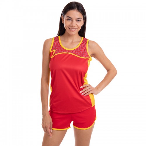 Форма для легкої атлетики жіноча Lingo M, зріст 150-155, червоний, код: LD-T904_MR