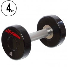 Гантель цілісна професійна Life Fitness 1х4 кг, код: SC-80081-4 Гантель цілісна професійна Life Fitness 1х4 кг, код: SC-80081-4