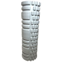 Ролик для йоги, пілатесу, фітнесу, масажу FitGo 290х90мм, сірий, код: 5118-9G-WS