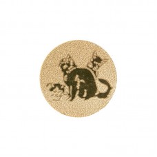Жетон-наклейка PlayGame Кішки 25мм золота, код: 25-0061_G-S52