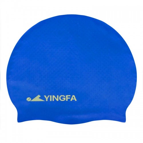 Шапочка для плавання силіконова для дорослих Yingfa синій-жовтий, код: C0068_BLY