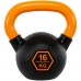 Гиря тренувальна цільна гумова LiveUp Urethane Competition Kettlebell 16кг, чорний-помаранчевий, код: UAZE5336-16
