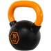 Гиря тренувальна цільна гумова LiveUp Urethane Competition Kettlebell 16кг, чорний-помаранчевий, код: UAZE5336-16