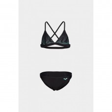 Купальник для дівчат Arena Graphic Bikini Triangle зріст 140см, 10-11 років, чорний, код: 3468336892565