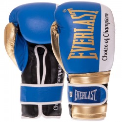 Рукавички боксерські Everlast 14 унцій, синій, код: BO-0578_14BL