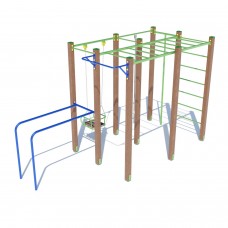 Гімнастичний комплекс Miros "Робін" з гойдалкою, код: DIO672.5 Гімнастичний комплекс Miros "Робін" з гойдалкою, код: DIO672.5