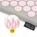 Килимок акупунктурний з валиком 4Fizjo Classic Mat Аплікатор Кузнєцова 680х420х20 мм, сірий-рожевий, код: P-5907739313287