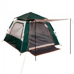 Намет тримісний з тентом для кемпінгу та туризму Camping сірий-зелений, код: SY-22ZP003