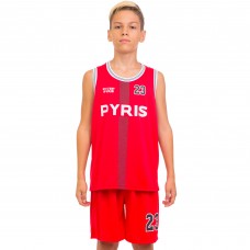 Форма баскетбольна підліткова PlayGame NB-Sport NBA Pyris 23 XL (13-16 років), ріст 150-160см, червоний, код: BA-0837_XLR