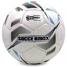 М"яч футбольний Soccermax FIFA №5 PU, білий-чорний, код EN-10-S52