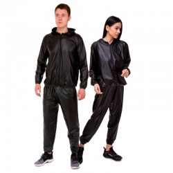 Костюм-сауна для схуднення (весогонка) FitGo Sauna Suit розмір 2XL (50-52), чорний, код: ST-2052_2XLBK