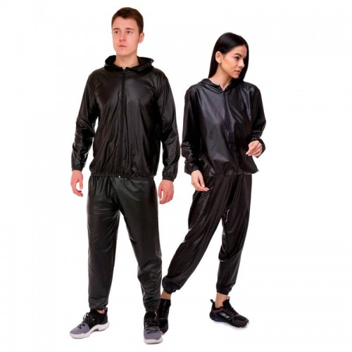 Костюм-сауна для схуднення (весогонка) FitGo Sauna Suit розмір 2XL (50-52), чорний, код: ST-2052_2XLBK