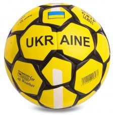 М"яч футбольний Ballonstar Ukraine №5 жовтий-чорний, код: FB-0692-S52