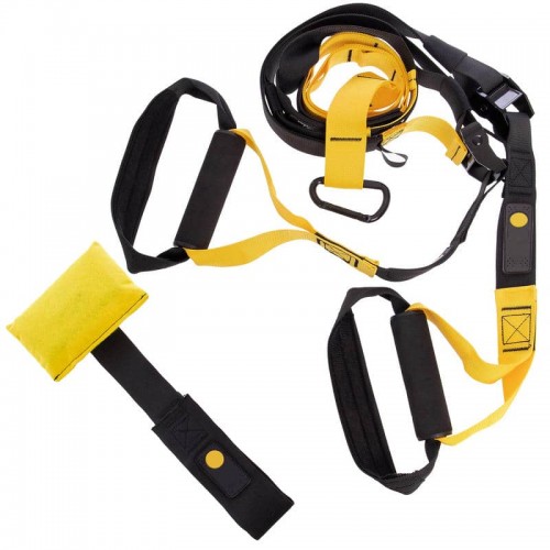 Петлі тренувальні FitGo Kit P1 чорний-жовтий, код: FI-6424