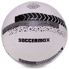 М"яч футбольний Habryd Soccermax FIFA №5 PU білий-чорний, код: FB-3113_W-S52