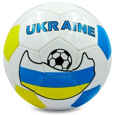 М"яч футбольний Ballonstar Ukraine №5 PU білий-жовтий-блакитний, код: FB-0186-S52