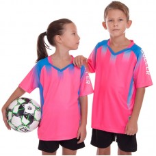 Форма футбольна дитяча PlayGame розмір 4XS, ріст 110, рожевий-чорний, код: D8831B_4XSPBK-S52