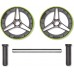 Ролик для пресу Adidas Performance Ab Wheel OFSM, чорний-салатовий, код: 885652025553