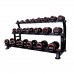 Стійка гантельна 3-х ярусна Fitnessport DR-05 (на 10 пар), код: 10138-AX