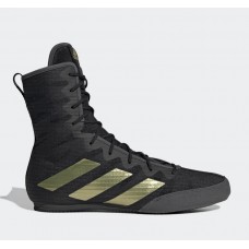 Взуття для боксу (боксерки) Adidas Box Hog 4, розмір 42.5 UK 9.5, чорно-золоте, код: 15548-1061