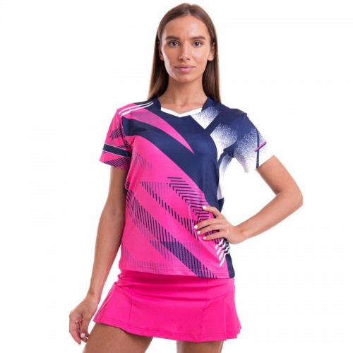 Форма для великого тенісу жіноча Lingo M, зріст 150-155, темно-синій-рожевий, код: LD-1835B_MDBL
