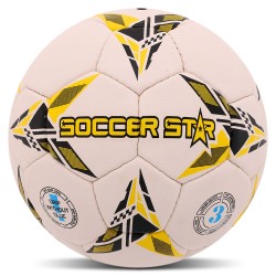 М"яч гандбольний Soccer Star №3, білий-жовтий, код: HB-4542-3-S52 М"яч гандбольний Soccer Star №3, білий-жовтий, код: HB-4542-3-S52
