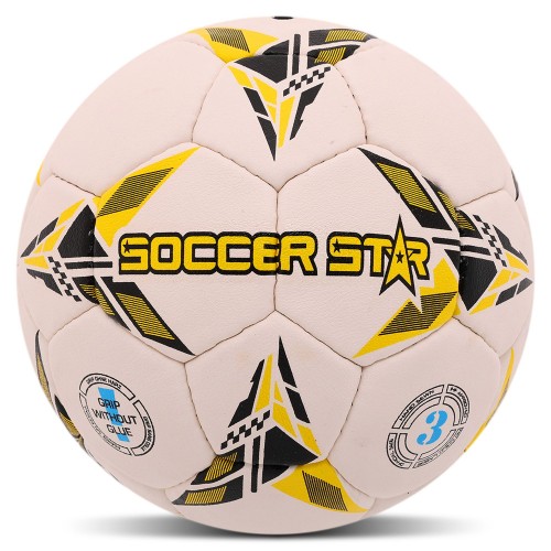 М"яч гандбольний Soccer Star №3, білий-жовтий, код: HB-4542-3-S52 М"яч гандбольний Soccer Star №3, білий-жовтий, код: HB-4542-3-S52