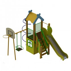 Ігровий комплекс Miros "Єнот" 3900x3920x3320 мм, код: DIO712.5 Ігровий комплекс Miros "Єнот" 3900x3920x3320 мм, код: DIO712.5