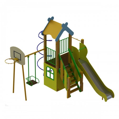 Ігровий комплекс Miros "Єнот" 3900x3920x3320 мм, код: DIO712.5