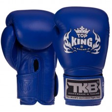 Рукавички боксерські Top King Super шкіряні 10 унцій, синій, код: TKBGSV_10BL-S52